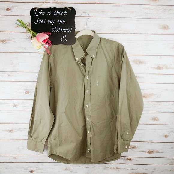 Barbour Other - Barbour Mens Shirt Size L The Plain Shirt Button